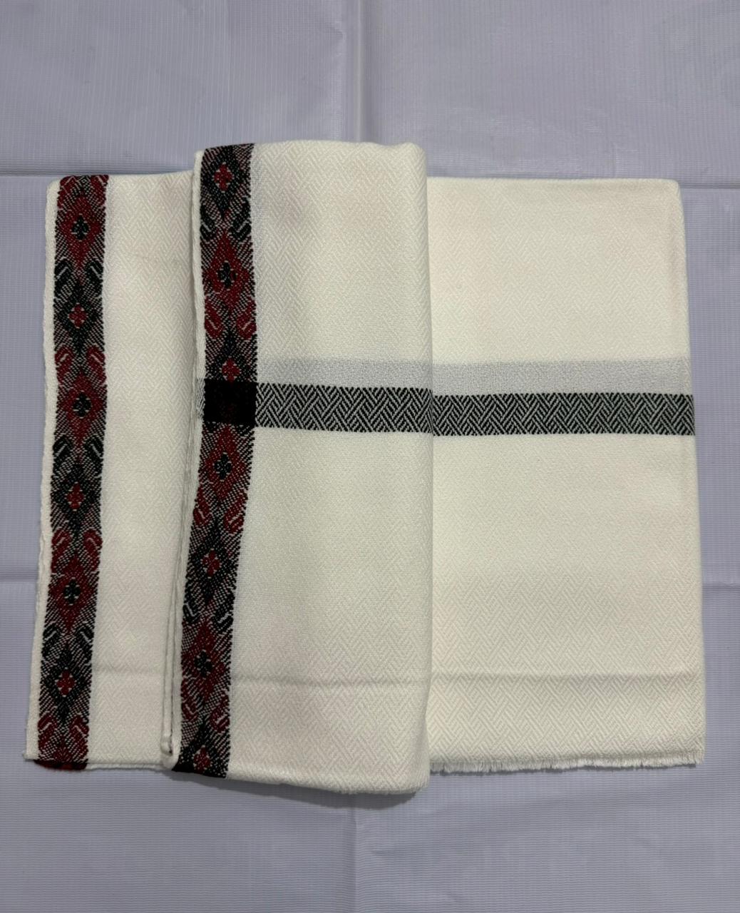 উলেন-শাল-Off-white color