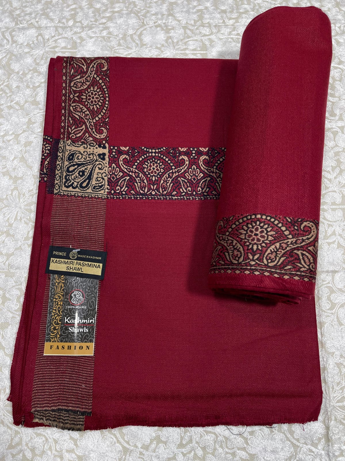 original kashmiri ind poshmina MAROON2 g3