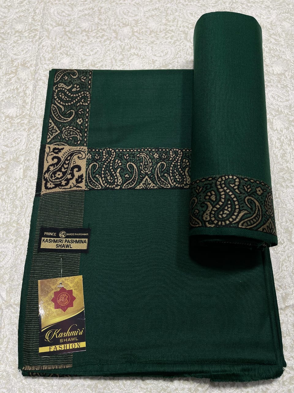 original kashmiri ind poshmina DARK-GREEN2 g3